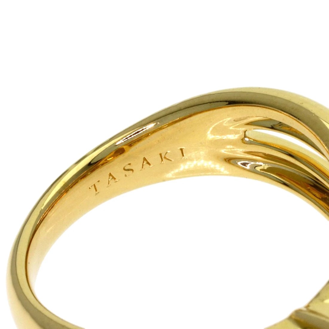 TASAKI COLORED STONE DIAMOND RING - 5