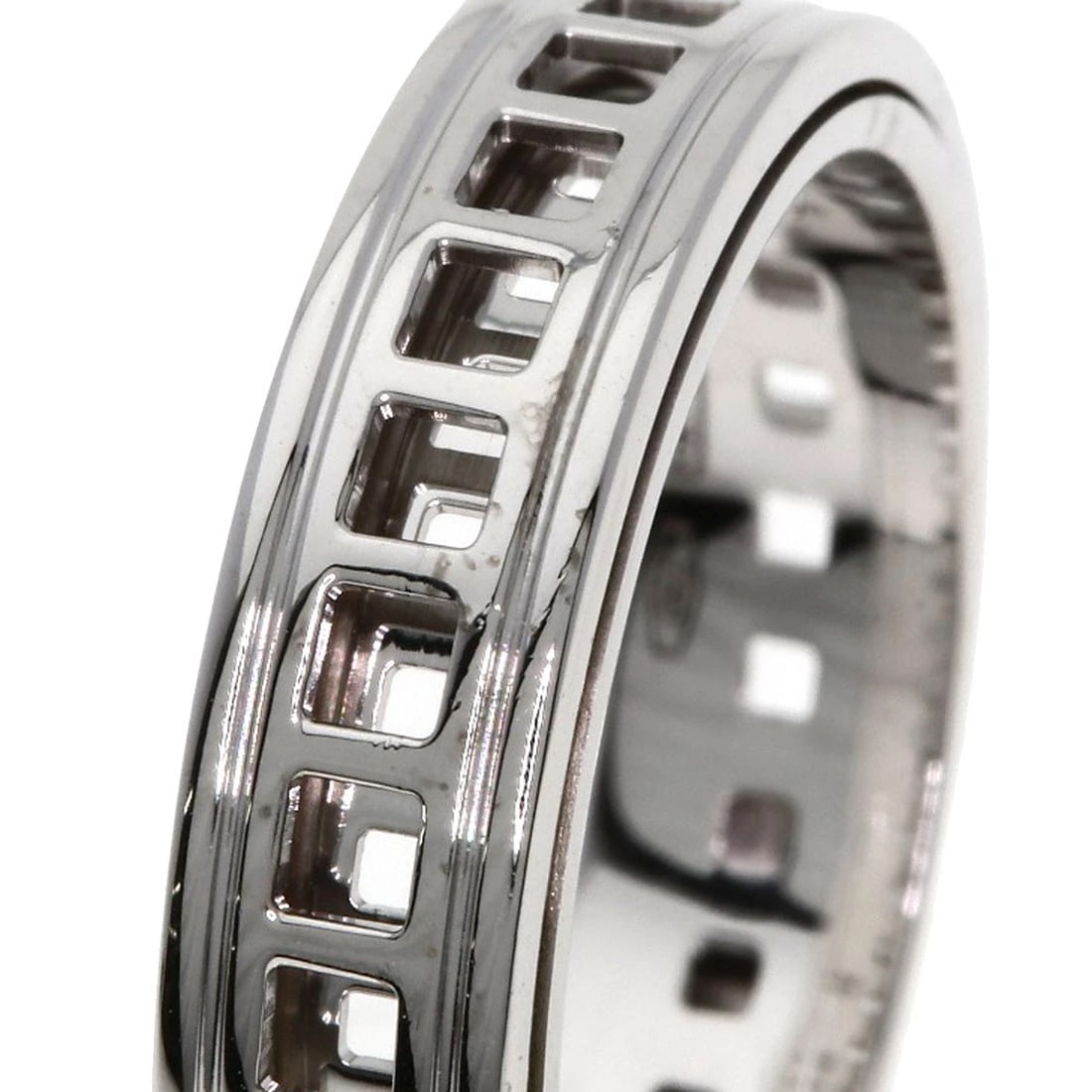 GUCCI SCROLL RING K18 WHITE GOLD - 2
