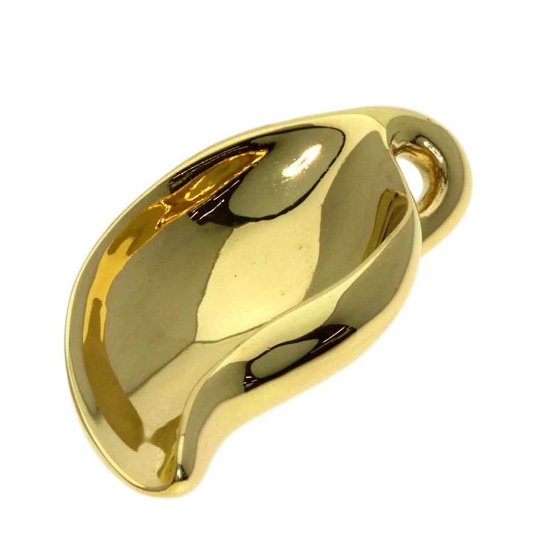 TIFFANY&CO. LEAF ELSA PERETTI PENDANT TOP K18 YELLOW GOLD (1 of 5)