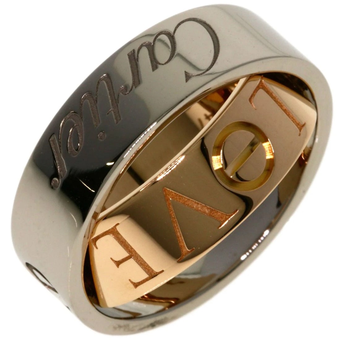 CARTIER SECRET LOVE RING K18 WHITE GOLD: CARTIER secret love Ring K18 White Gold Brand: CARTIER Type/Style: Ring Material: K18 White Gold, Color: Gold Size: 4.25 (US) Accessories: None Accessories Notice: When purchasing pre-owned goods,