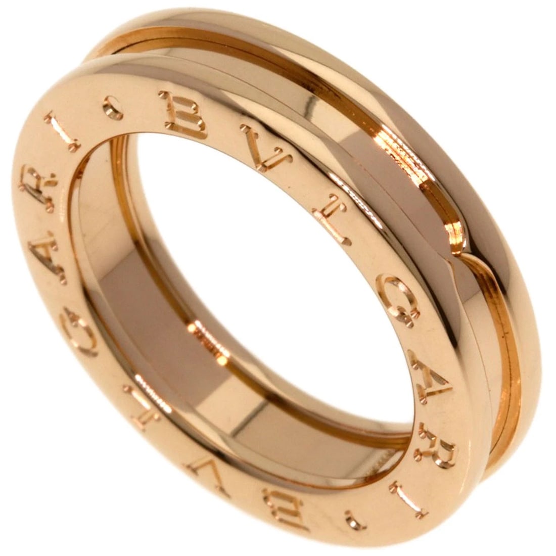 BVLGARI B.ZERO1 1 BAND RING: BVLGARI B.zero1 1 band Ring Brand: BVLGARI Type/Style: Ring Material: K18 Pink Gold, Color: Gold Size: 5 (US) Accessories: None Accessories Notice: When purchasing pre-owned goods, please refer to