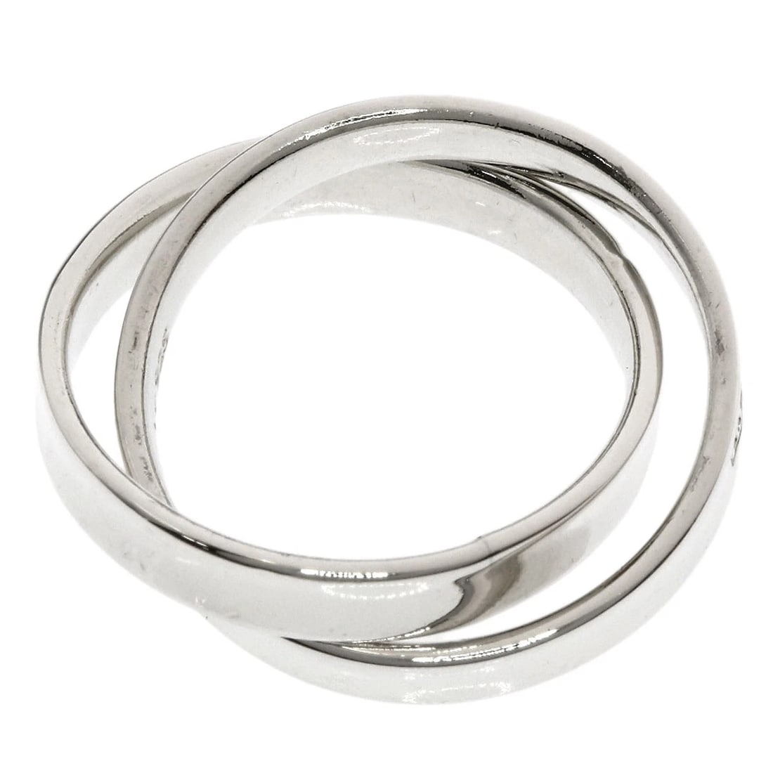 TIFFANY&CO. INTERLOCKING RING SILVER - 3