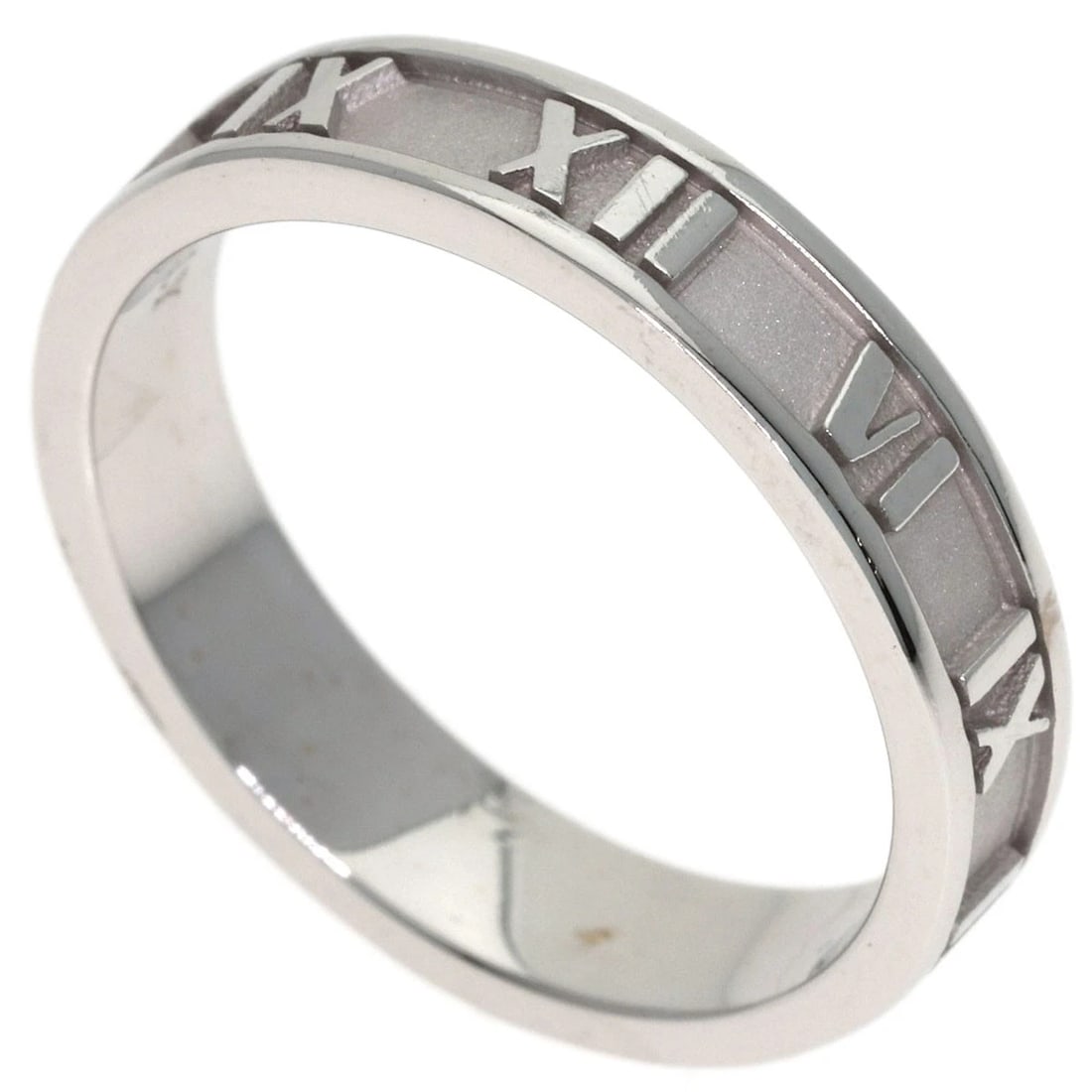 TIFFANY&CO. ATLAS NARROW RING K18 WHITE GOLD: TIFFANY&Co. Atlas Narrow Ring K18 White Gold Brand: TIFFANY&Co. Type/Style: Ring Material: K18 White Gold, Color: Silver Size: 6.5 (US) Accessories: None Accessories Notice: When purchasin