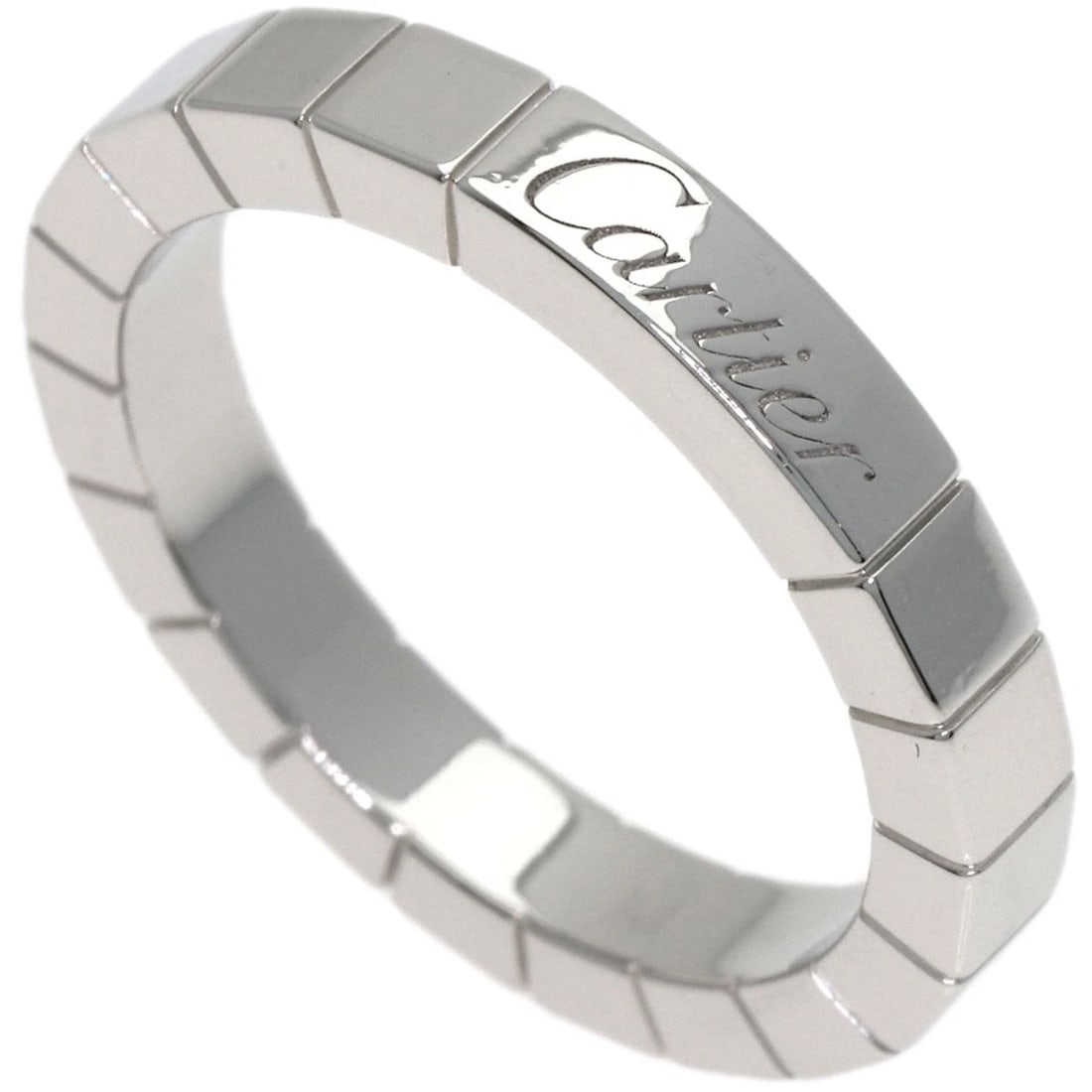 CARTIER LANIERE RING PLATINUM PT950: CARTIER Laniere Ring Platinum PT950 Brand: CARTIER Type/Style: Ring Material: Platinum PT950, Color: Silver Size: 5.75 (US) Accessories: None Accessories Notice: When purchasing pre-owned