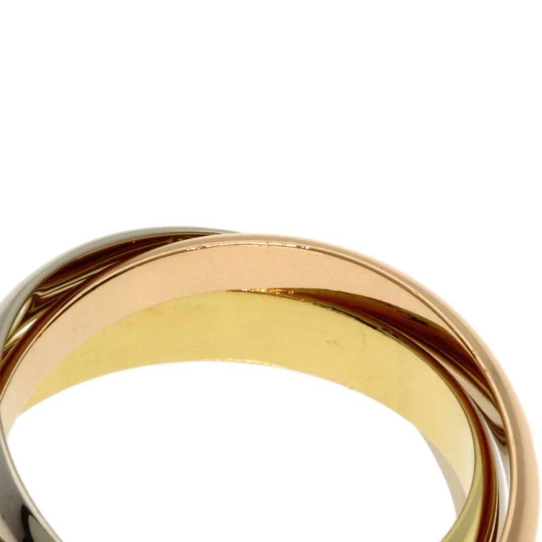 CARTIER TRINITY RING K18 YELLOW GOLD K18 WHITE GOLD: CARTIER Trinity Ring K18 Yellow Gold K18 White Gold Brand: CARTIER Type/Style: Ring Material: K18 Yellow Gold/K18 White Gold/18K Pink Gold, Color: Gold Size: 5.75 (US) Accessories: None Ac