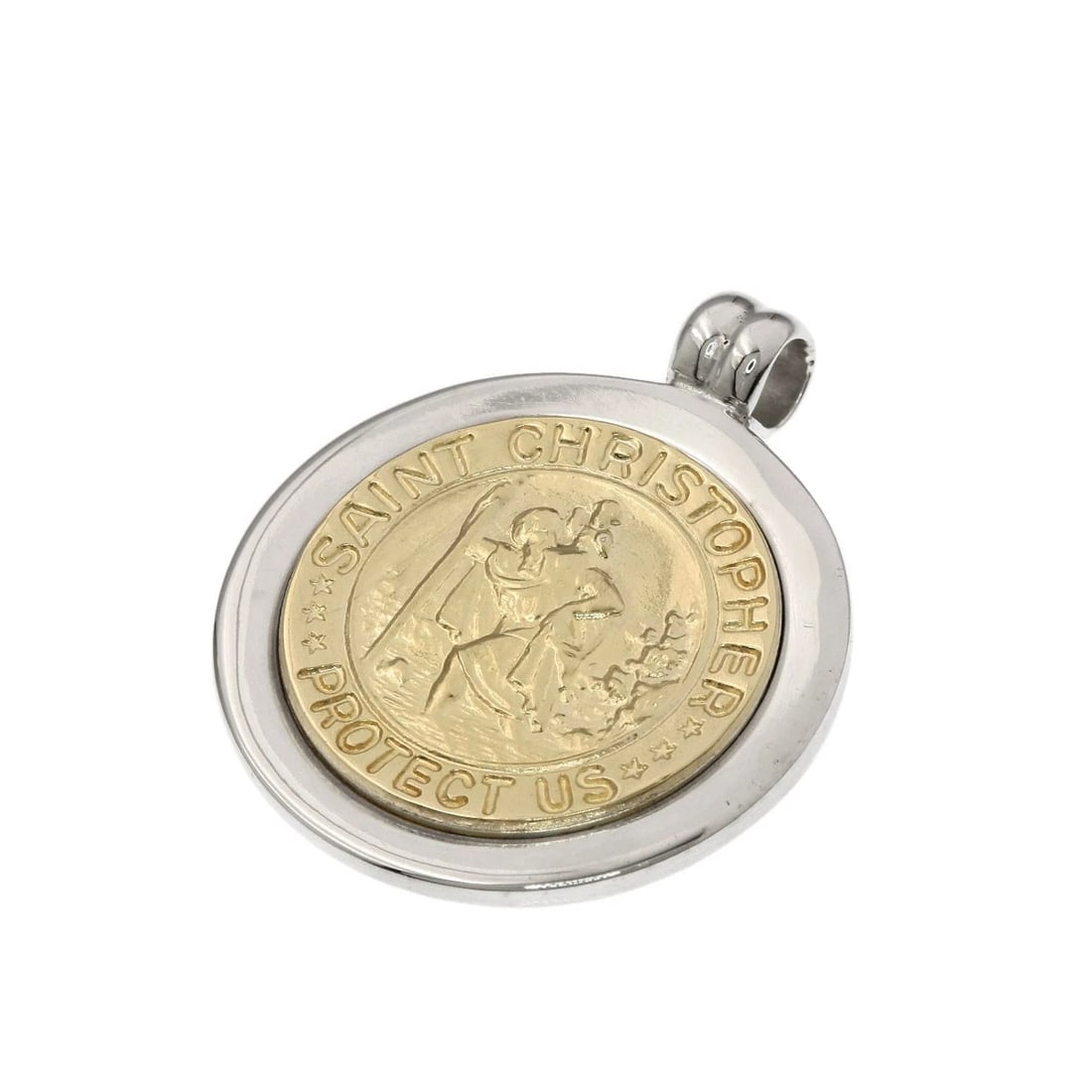 TIFFANY&CO. ST. CHRISTOPHER PENDANT TOP SILVER (1 of 4)