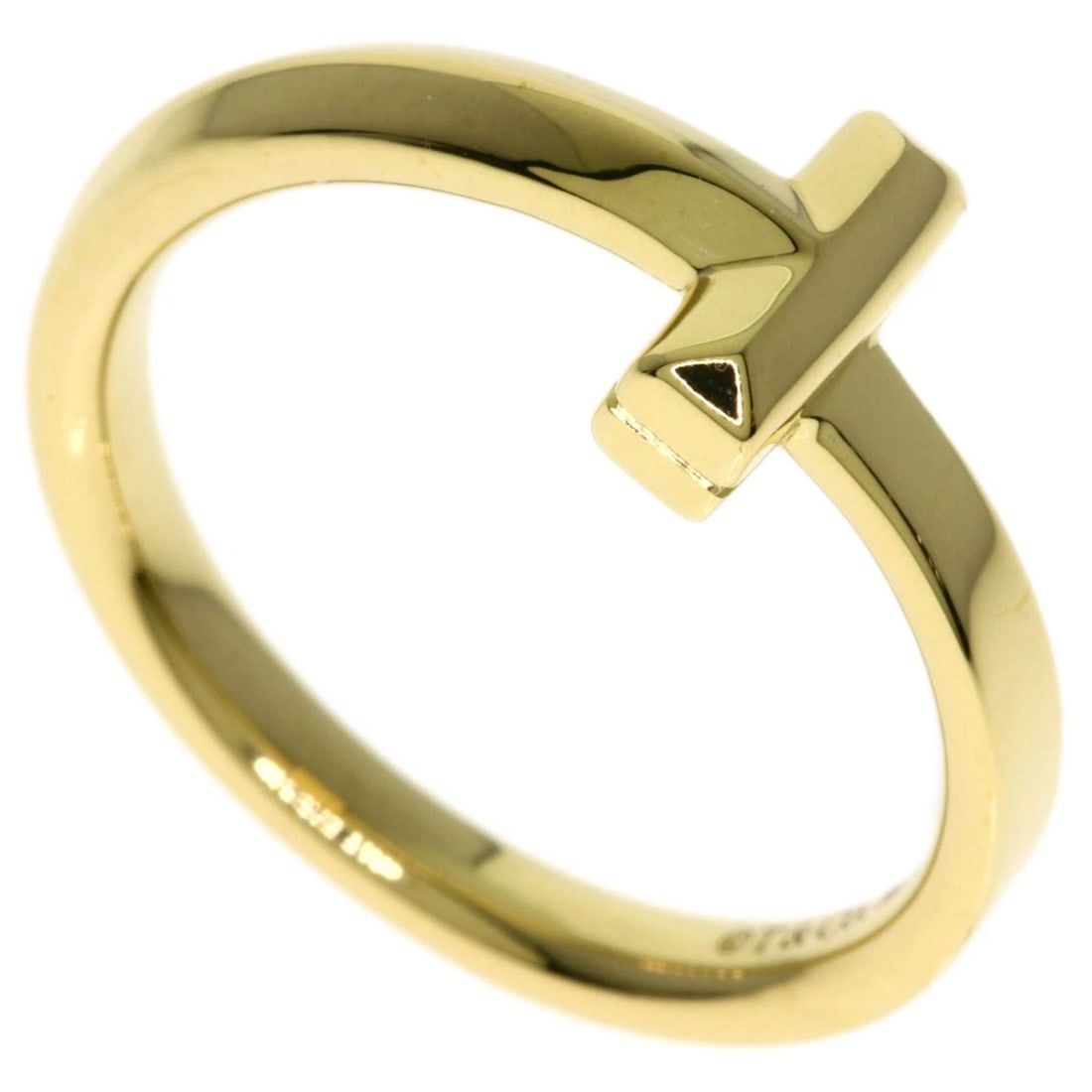 TIFFANY&CO. T ONE NARROW RING K18 YELLOW GOLD (1 of 6)
