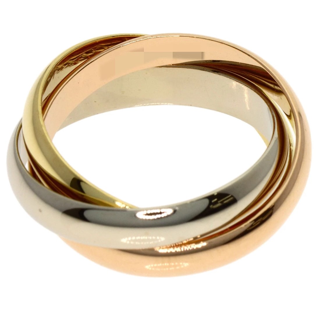 CARTIER TRINITY RING K18 YELLOW GOLD: CARTIER Trinity Ring K18 Yellow Gold Brand: CARTIER Type/Style: Ring Material: K18 Yellow Gold/K18 White Gold/18K Pink Gold, Color: Gold Size: 5.75 (US) Accessories: None Accessories Notic