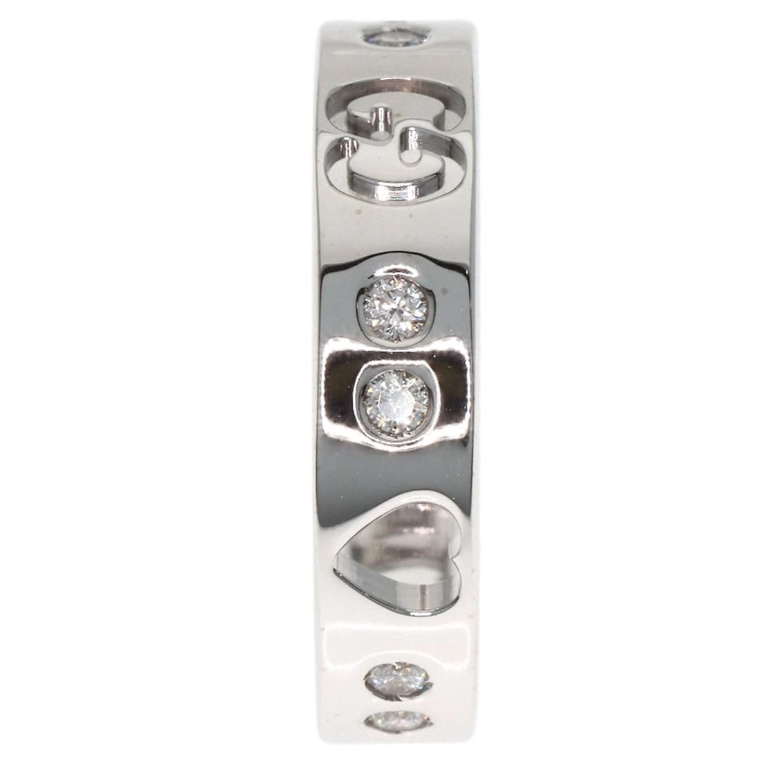 GUCCI ICON AMOR DIAMOND RING K18 WHITE GOLD (1 of 4)