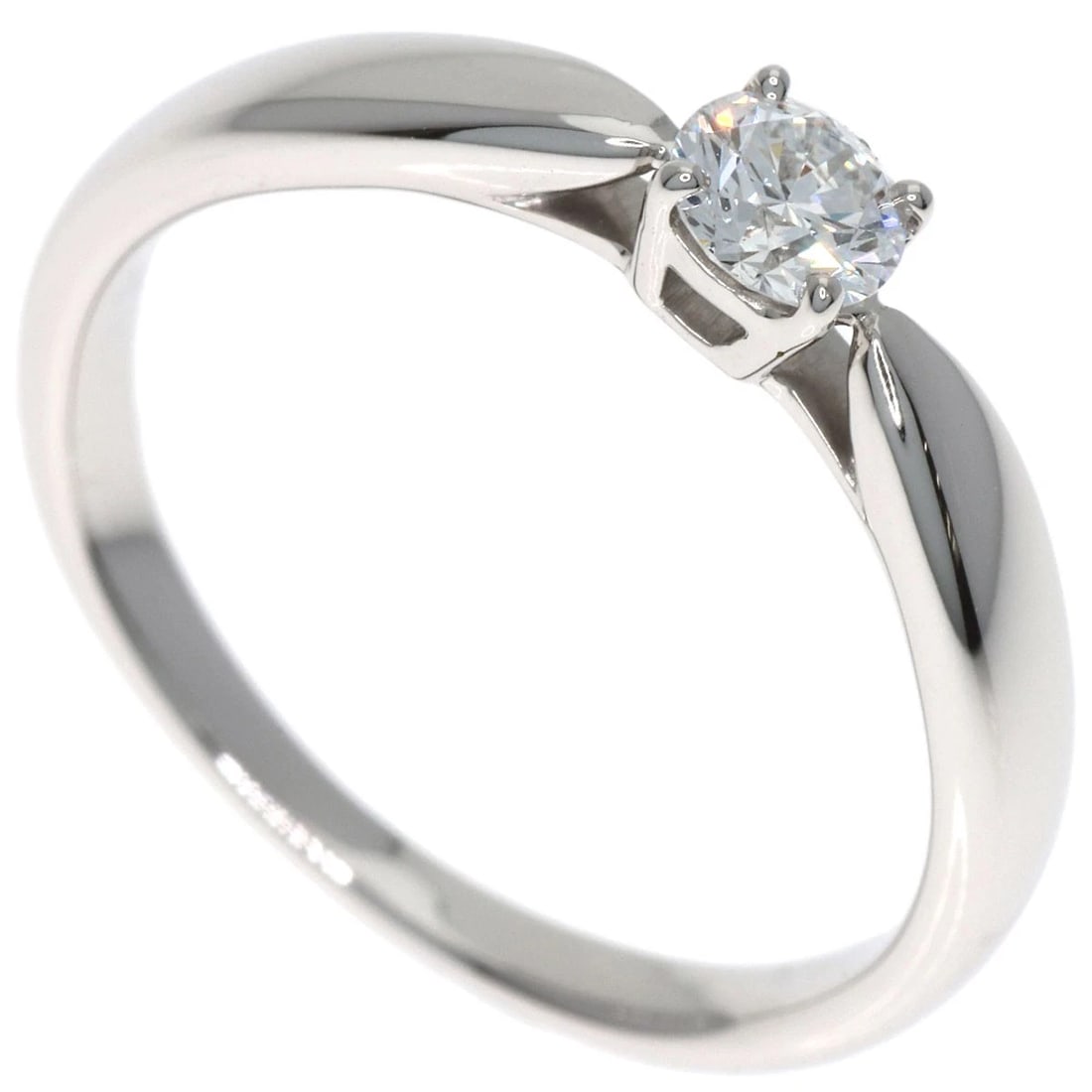 TIFFANY&CO. HARMONY SOLITAIRE DIAMOND RING PLATINUM PT950: TIFFANY&Co. Harmony Solitaire Diamond Ring Platinum PT950 Brand: TIFFANY&Co. Type/Style: Ring Material: Platinum PT950, Main Stone/Creation Natural Color: Silver Size: 3.25 (US) Accessories: None