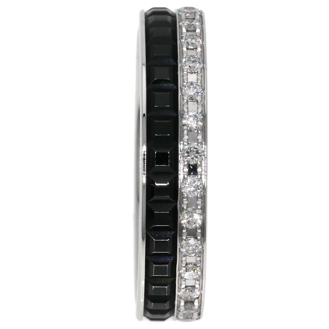 BOUCHERON QUATRE BLACK DIAMOND RING K18 WHITE GOLD (1 of 2)