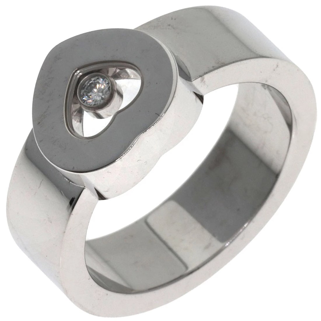 CHOPARD HAPPY DIAMOND RING K18 WHITE GOLD - 2