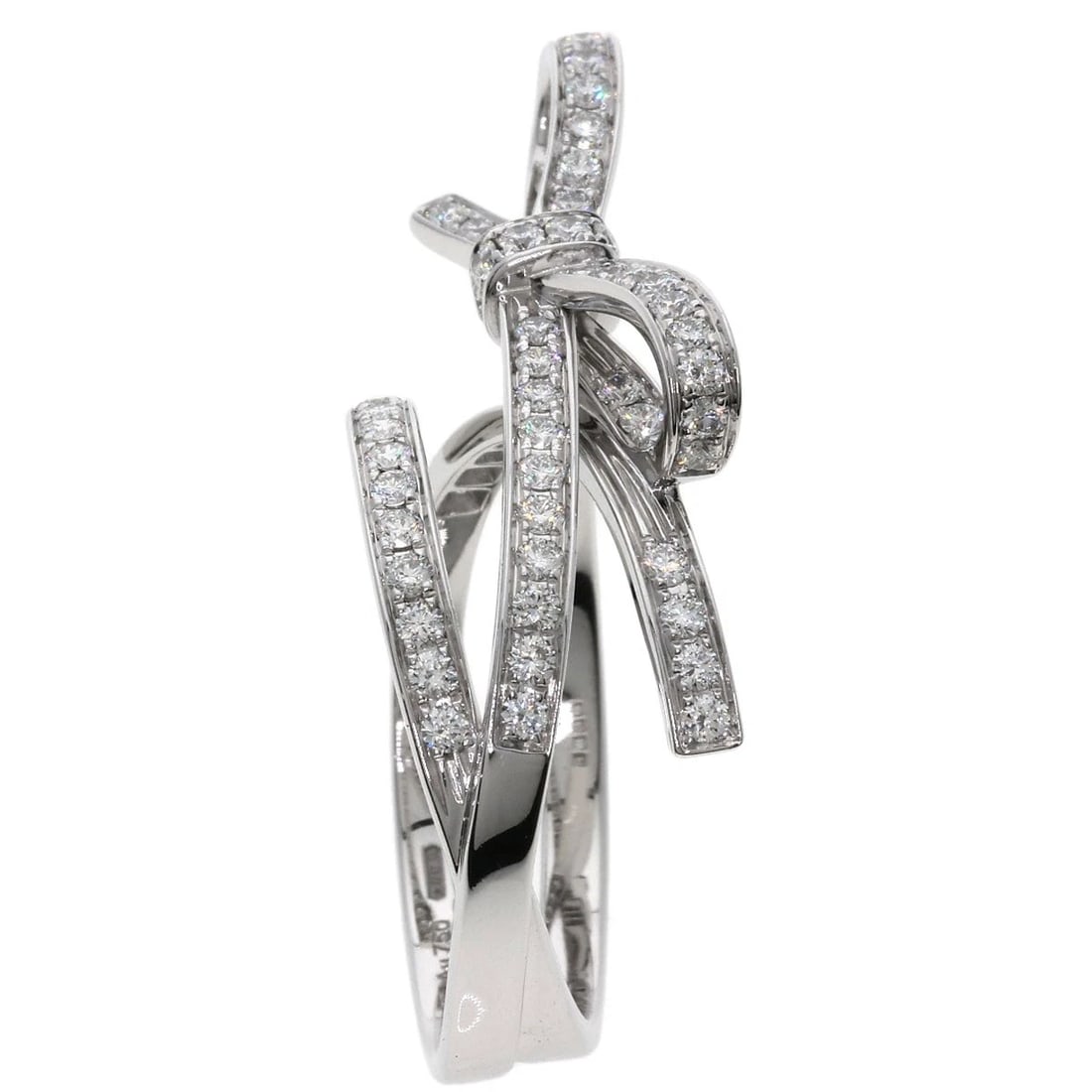 CHANEL RUBAN DE CHANEL DIAMOND RING K18 WHITE GOLD (1 of 5)