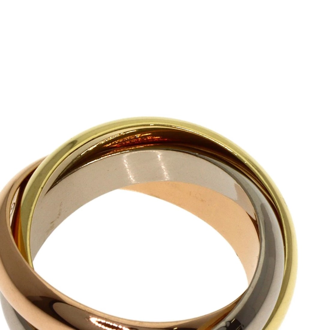CARTIER TRINITY MM RING K18 YELLOW GOLD K18 WHITE GOLD (1 of 2)
