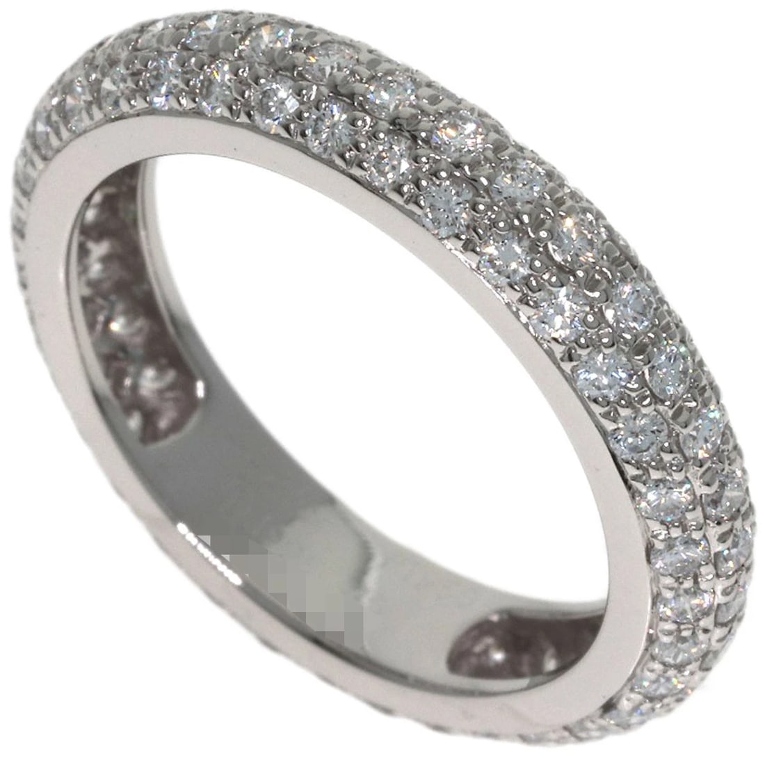 CARTIER FULL ETERNITY PAVE DIAMOND RING PLATINUM PT950 (1 of 5)