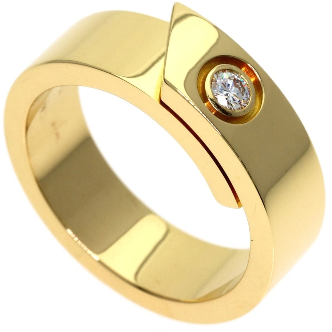 CARTIER ANNIVERSARY DIAMOND RING K18 YELLOW GOLD (1 of 3)