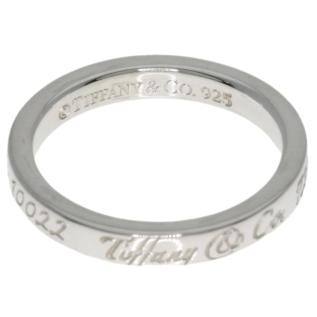 TIFFANY&CO. NOTES NARROW RING SILVER - 4