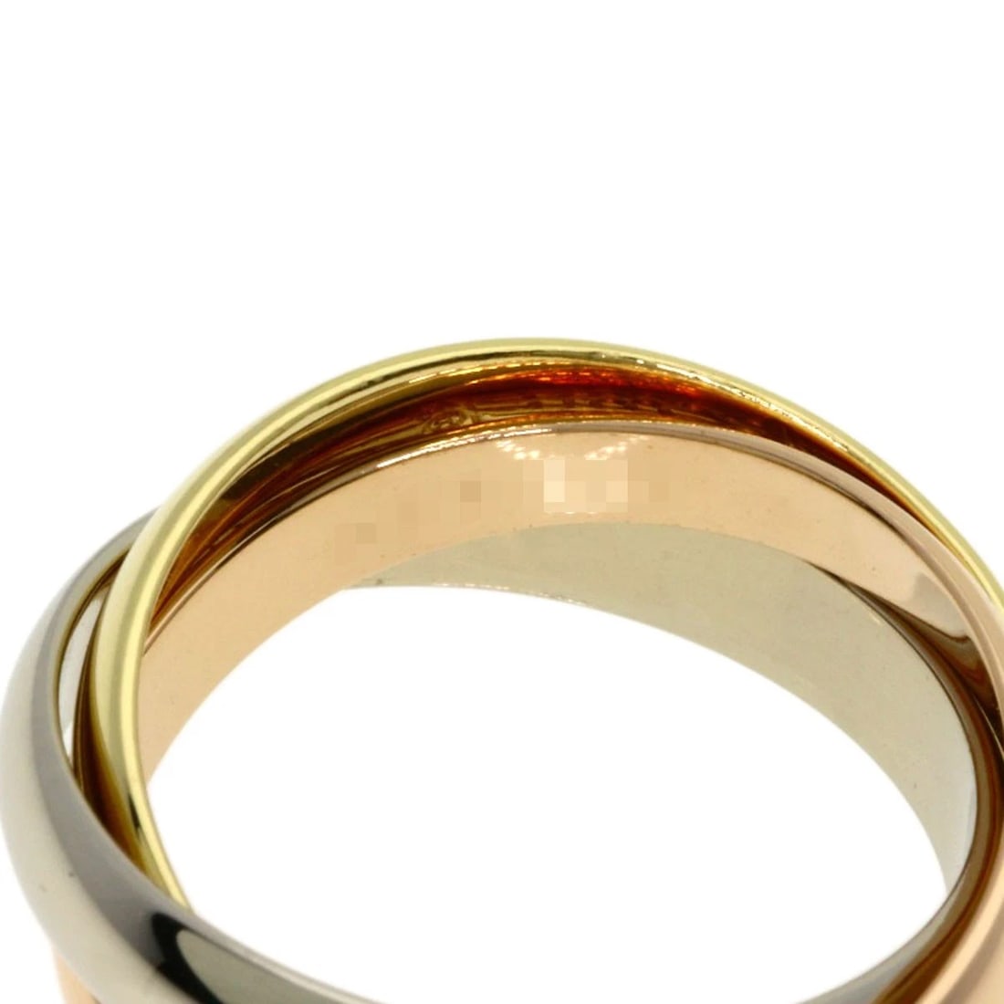 CARTIER TRINITY RING K18 YELLOW GOLD K18 WHITE GOLD: CARTIER Trinity Ring K18 Yellow Gold K18 White Gold Brand: CARTIER Type/Style: Ring Material: K18 Yellow Gold, Color: Gold Size: 5.25 (US) Accessories: None Accessories Notice: When purchasing