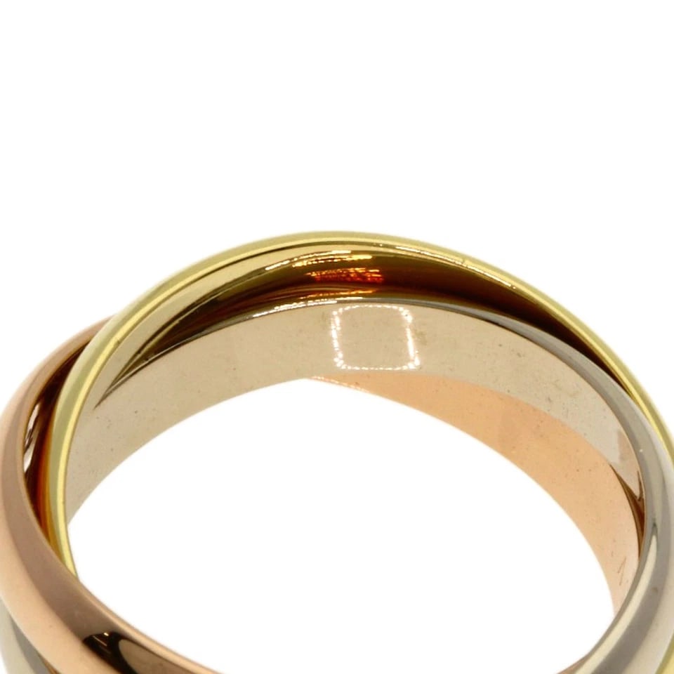 CARTIER TRINITY RING K18 YELLOW GOLD K18 WHITE GOLD: CARTIER Trinity Ring K18 Yellow Gold K18 White Gold Brand: CARTIER Type/Style: Ring Material: K18 Yellow Gold/K18 White Gold/18K Pink Gold, Color: Gold Size: 7.5 (US) Accessories: None Acc