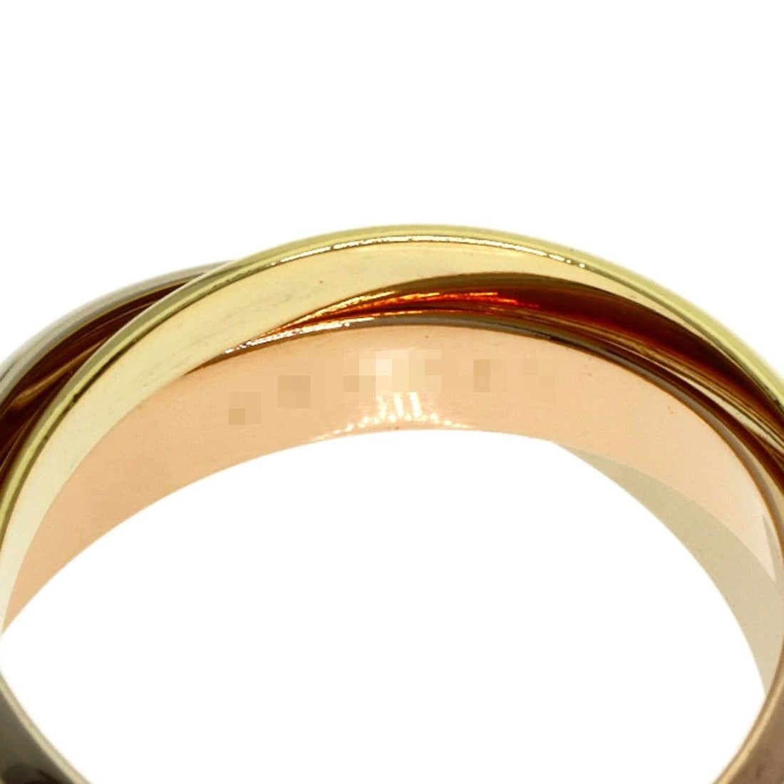 CARTIER TRINITY RING K18 YELLOW GOLD K18 WHITE GOLD: CARTIER Trinity Ring K18 Yellow Gold K18 White Gold Brand: CARTIER Type/Style: Ring Material: K18 Yellow Gold/K18 White Gold/18K Pink Gold, Color: Gold Size: 5.75 (US) Accessories: None Accessories