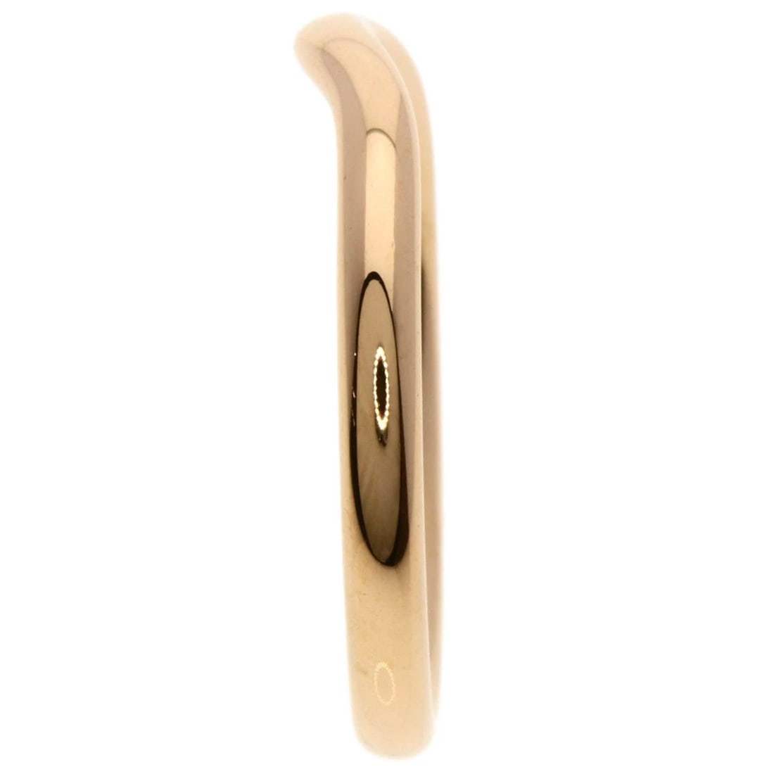 TIFFANY&CO. CURVED BAND RING: TIFFANY&Co. Curved band Ring Brand: TIFFANY&Co. Type/Style: Ring Material: K18 Pink Gold, Color: Gold Size: 6.75 (US) Accessories: None Accessories Notice: When purchasing pre-owned goods,