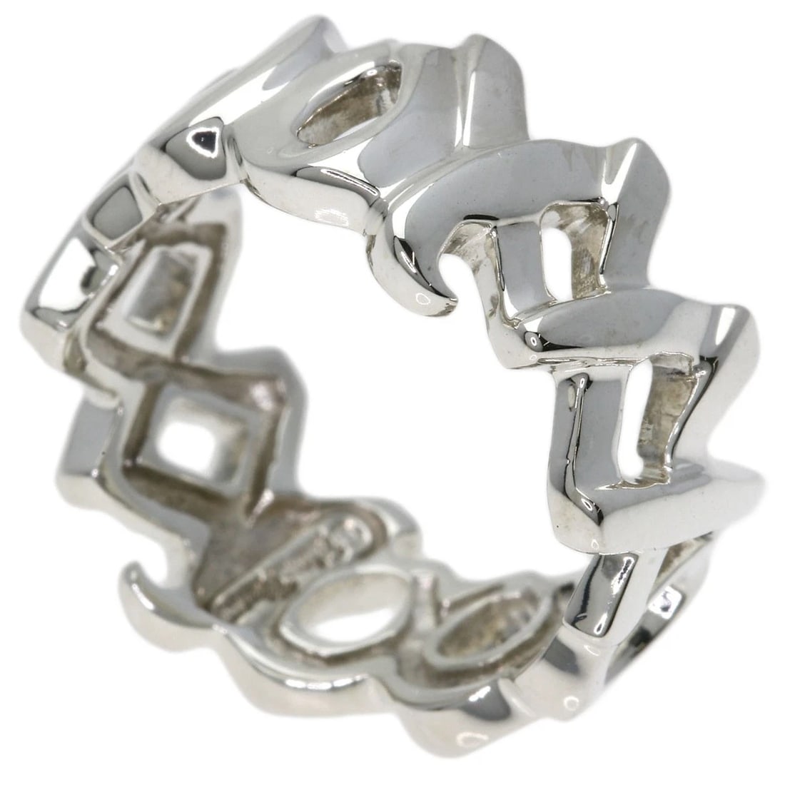 TIFFANY&CO. LOVE & KISS RING SILVER: TIFFANY&Co. Love & Kiss Ring Silver Brand: TIFFANY&Co. Type/Style: Ring Material: Silver, Color: Silver Size: 4.5 (US) Accessories: None Accessories Notice: When purchasing pre-owned goods, please