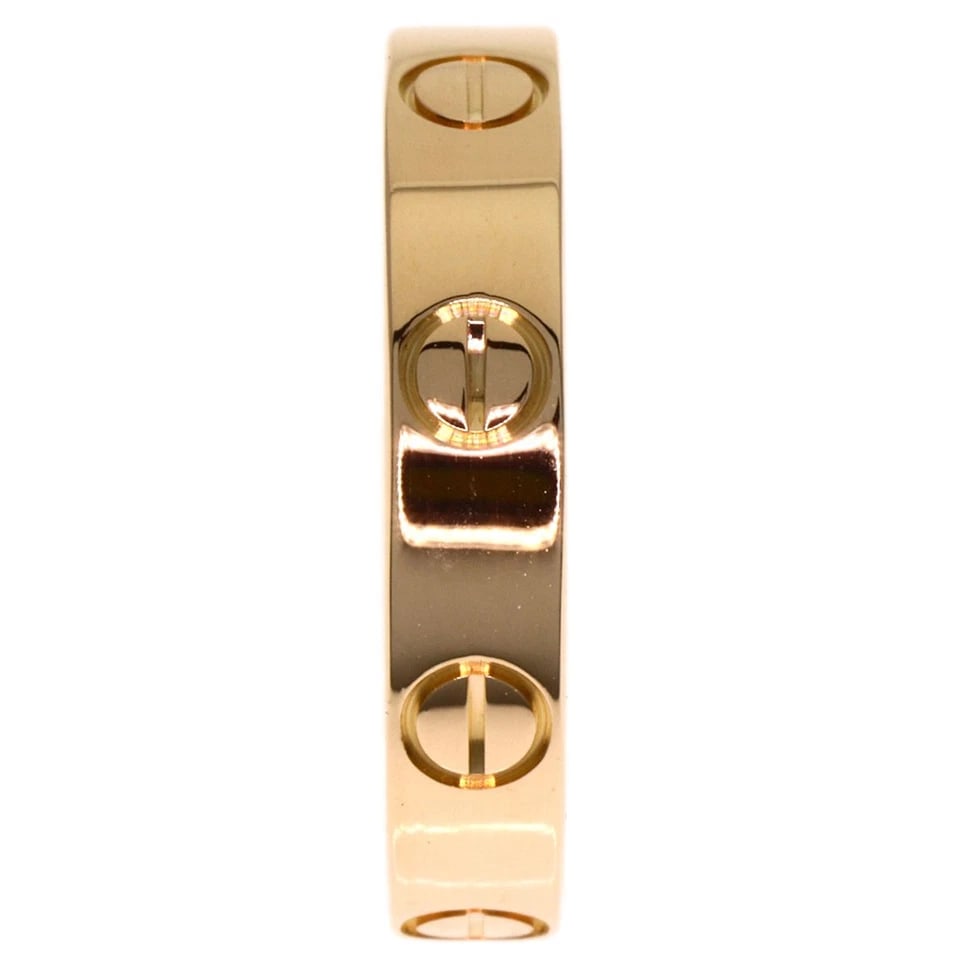 CARTIER MINI LOVE RING RING: CARTIER Mini love ring Ring Brand: CARTIER Type/Style: Ring Material: K18 Pink Gold, Color: Gold Size: 4.5 (US) Accessories: None Accessories Notice: When purchasing pre-owned goods, please refer to