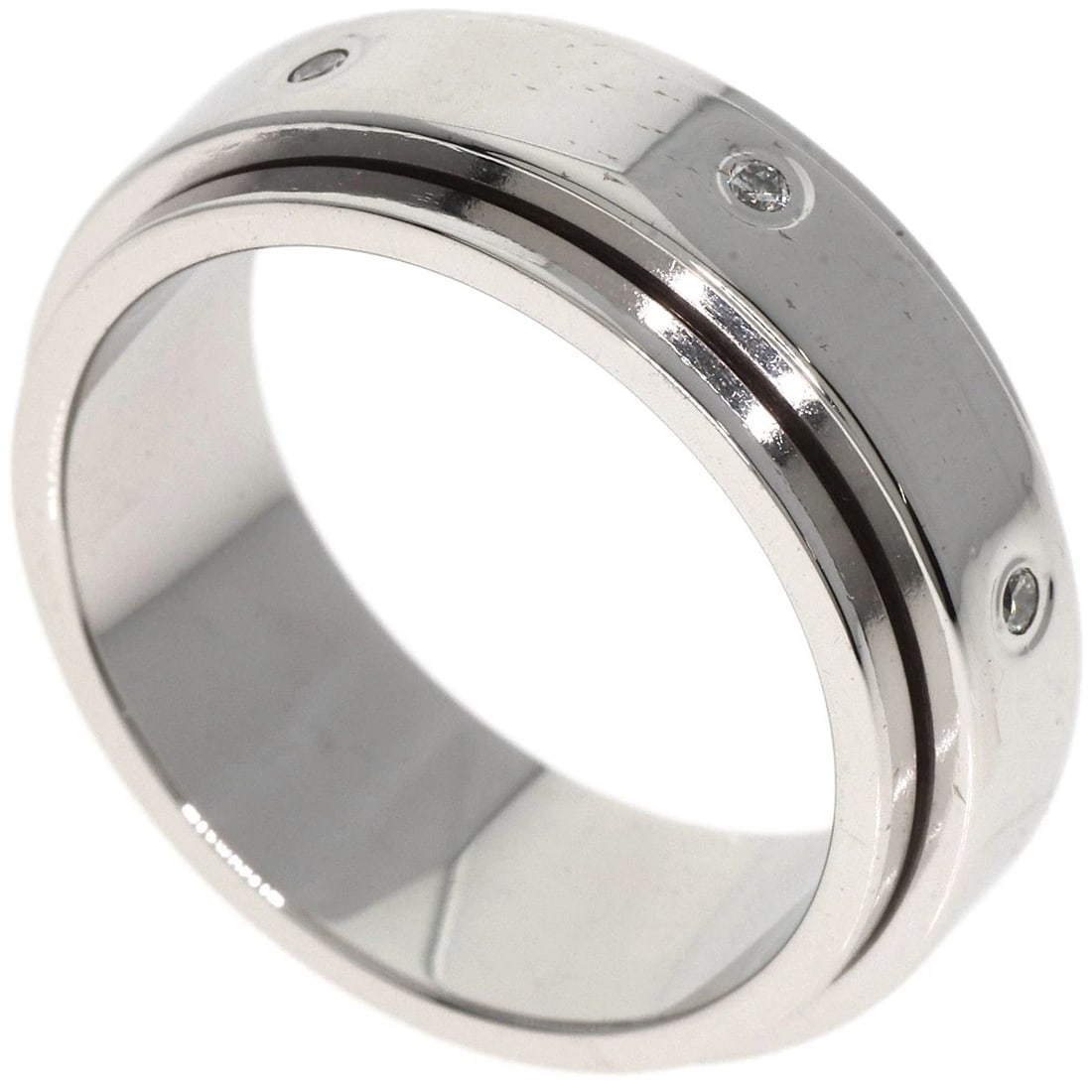 PIAGET POSSESSION DIAMOND RING K18 WHITE GOLD: PIAGET possession Diamond Ring K18 White Gold Brand: PIAGET Type/Style: Ring Material: K18 White Gold, Main Stone/Creation Natural Color: Silver Size: 7 (US) Accessories: None Accessories Notice: