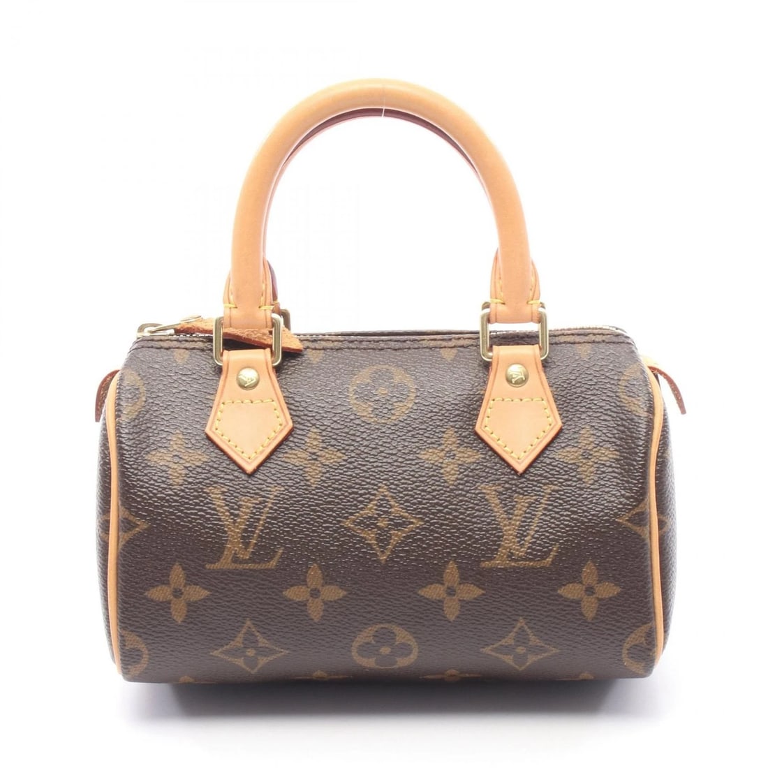 LOUIS VUITTON MINI SPEEDY HANDBAG MONOGRAM: LOUIS VUITTON Mini speedy Handbag Monogram Brand: LOUIS VUITTON Type/Style: Handbag Material: Monogram ? PVC coated canvas ? leather Color: Brown?ish colors Size: H:10cm x W:16cm x D:7cm (H:3.9" x