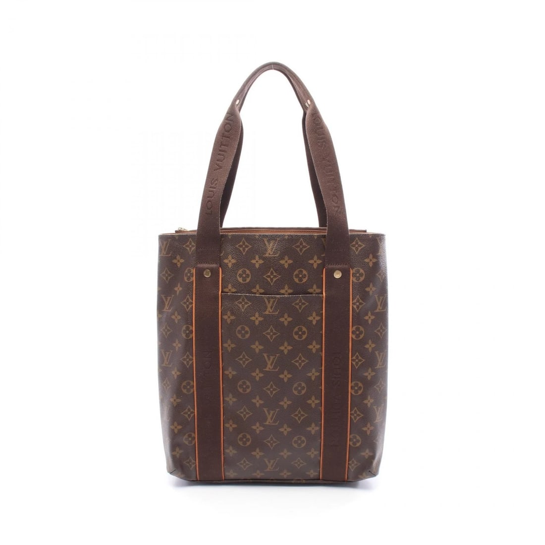 LOUIS VUITTON CABAS BEAUBOURG SHOULDER TOTE HANDBAG: LOUIS VUITTON Cabas Beaubourg Shoulder Tote Handbag Brand: LOUIS VUITTON Type/Style: Tote Bag Material: Monogram ? PVC coated canvas ? leather Color: Brown?ish colors Size: H:37cm x W:32cm x D:10cm