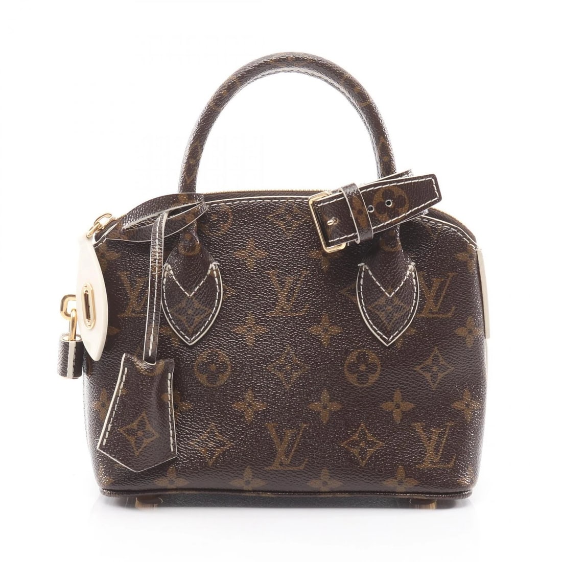 LOUIS VUITTON LOCKIT BB HANDBAG MONOGRAM CANVAS: LOUIS VUITTON Lockit BB Handbag Monogram canvas Brand: LOUIS VUITTON Type/Style: Handbag Material: Monogram ? PVC coated canvas ? Shiny Monogram Color: Brown?ish colors Size: H:16cm x W:20cm x D:9cm (