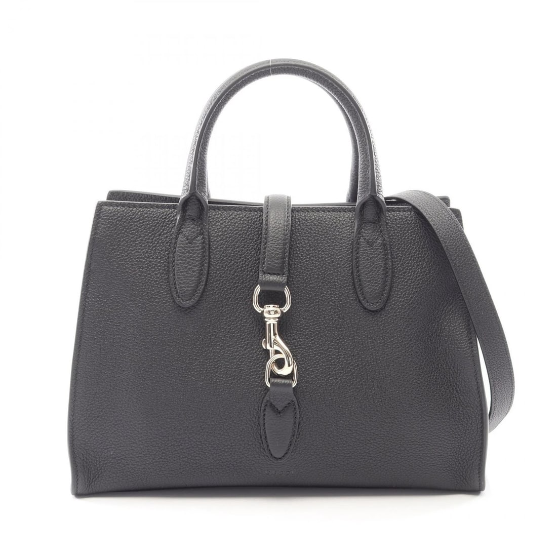 GUCCI MEDIUM SHOULDER CROSSBODY HOOK CLOSURE TOTE BAG: GUCCI Medium shoulder crossbody hook closure Tote Bag Brand: GUCCI Type/Style: Tote Bag Material: leather Color: Black?ish colors Size: H:22cm x W:31cm x D:10cm (H:8.7" x W:12.2" x D:3.9") Handle?29cm
