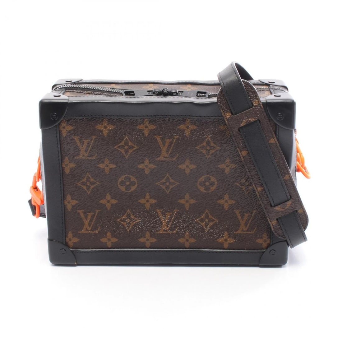 LOUIS VUITTON SOFT TRUNK SHOULDER BAG: LOUIS VUITTON Soft Trunk Shoulder Bag Brand: LOUIS VUITTON Type/Style: Shoulder Bag Material: Monogram ? PVC coated canvas ? leather ? MonogramSolar Powered Ray Color: Brown?ish colors ? Black?ish col