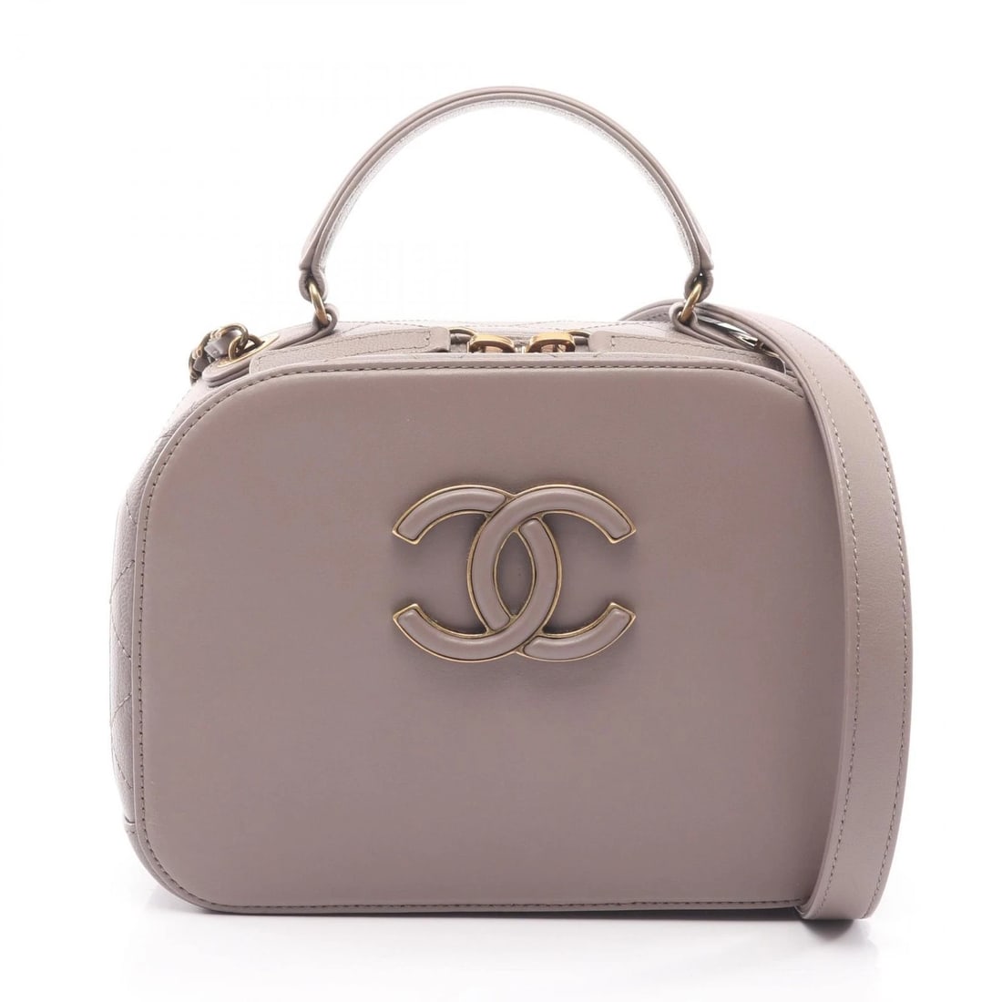CHANEL MATELASSE CROSSBODY SHOULDER TOP HANDLE BAG: CHANEL Matelasse crossbody Shoulder top handle Bag Brand: CHANEL Type/Style: Shoulder Bag Material: Lambskin (sheep leather) Color: Gray?ish colors Size: H:14cm x W:18cm x D:8cm (H:5.5" x W:7.1" x D:3