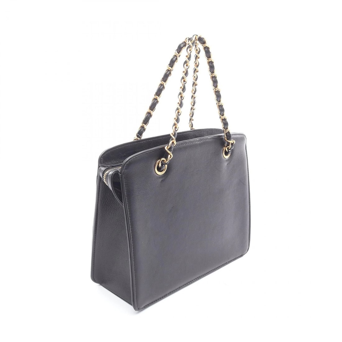 CHANEL COCO MARK CHAIN HANDBAG LEATHER - 2