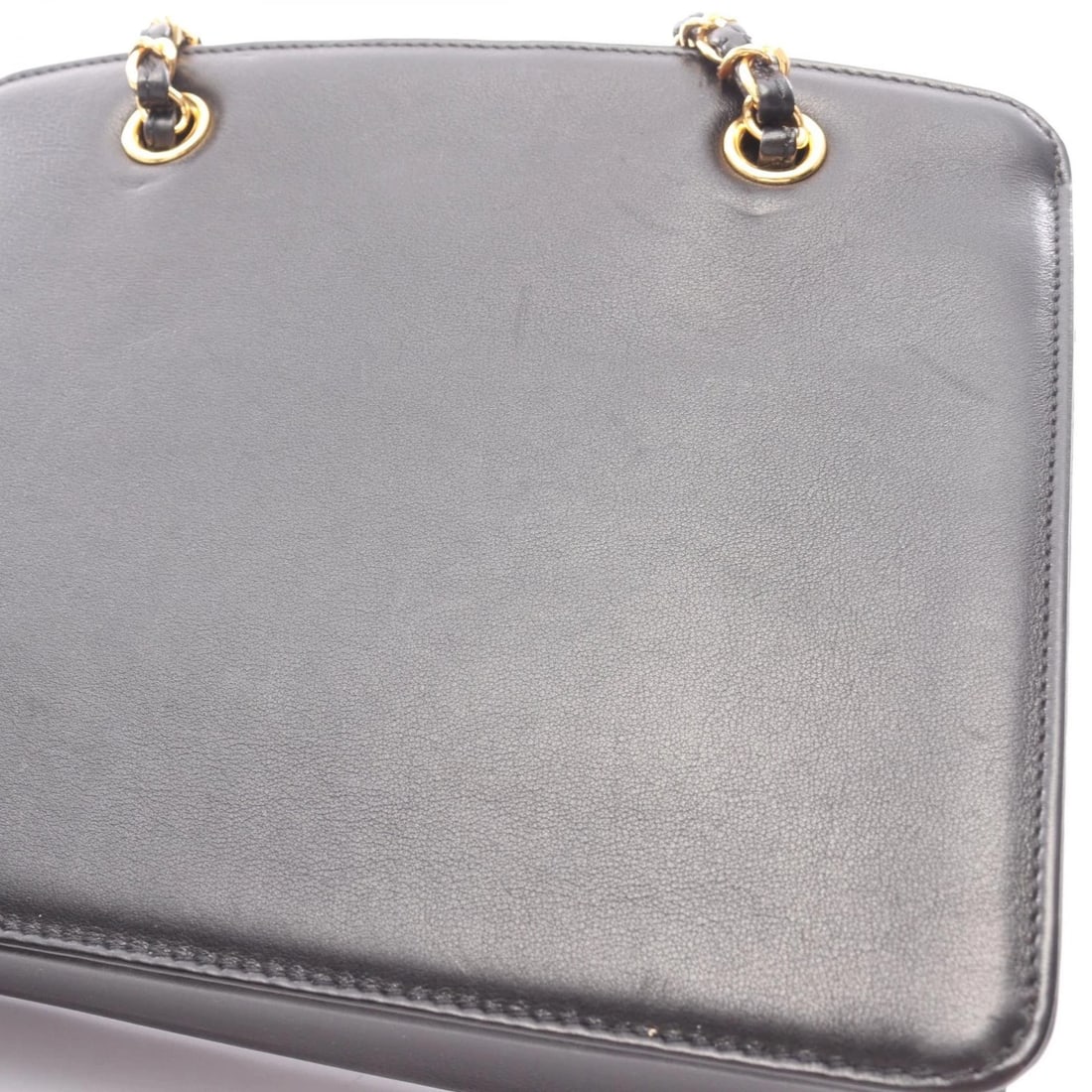 CHANEL COCO MARK CHAIN HANDBAG LEATHER - 3
