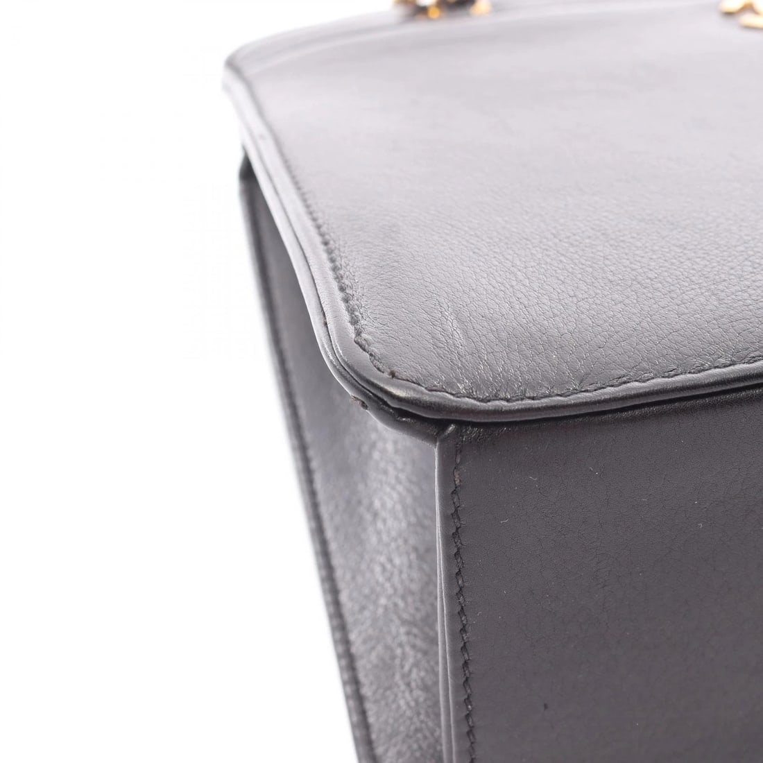 CHANEL COCO MARK CHAIN HANDBAG LEATHER - 4