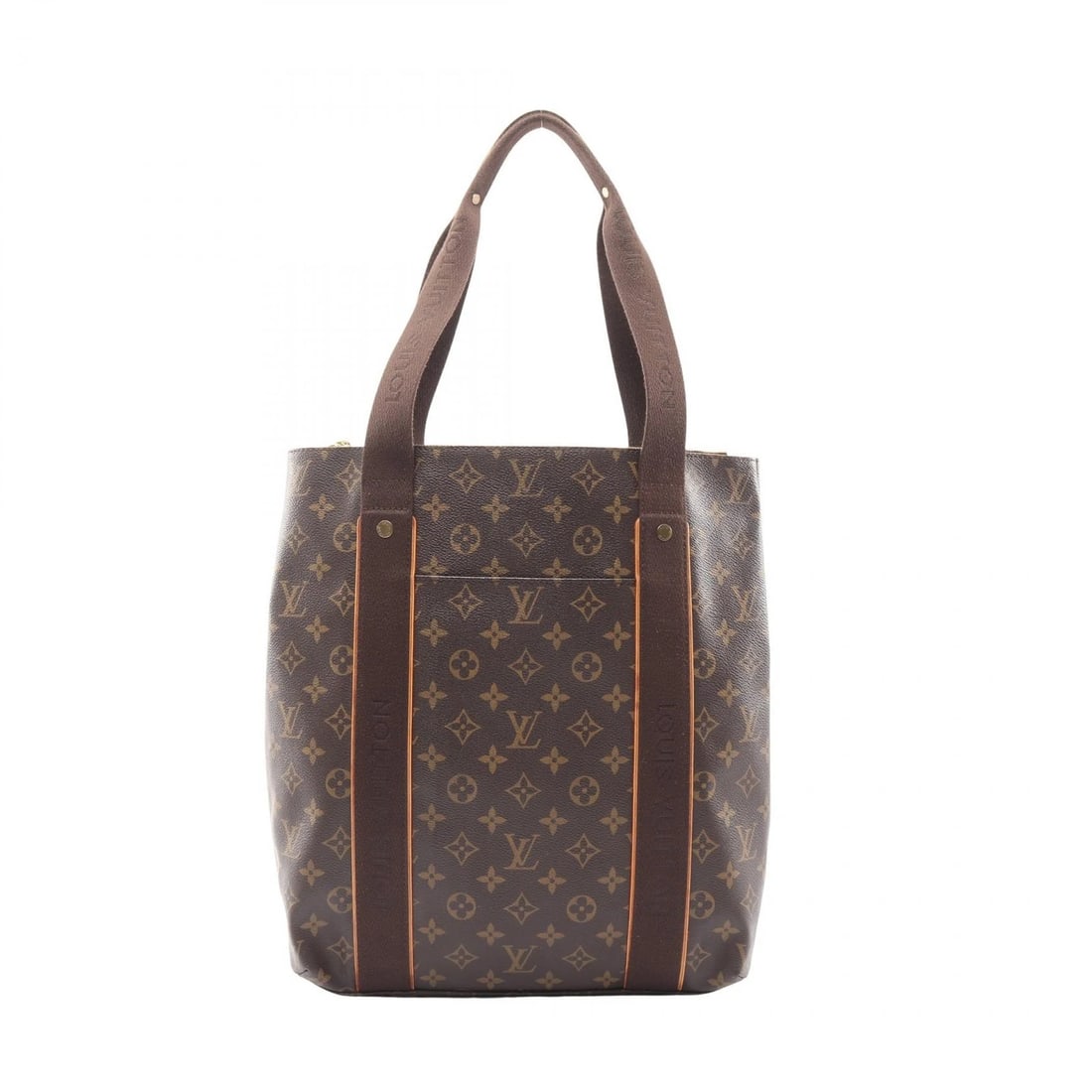 LOUIS VUITTON CABAS BEAUBOURG TOTE SHOULDER BAG: LOUIS VUITTON Cabas Beaubourg Tote shoulder Bag Brand: LOUIS VUITTON Type/Style: Tote Bag Material: Monogram ? PVC coated canvas ? leather Color: Brown?ish colors Size: H:37cm x W:32cm x D:10cm