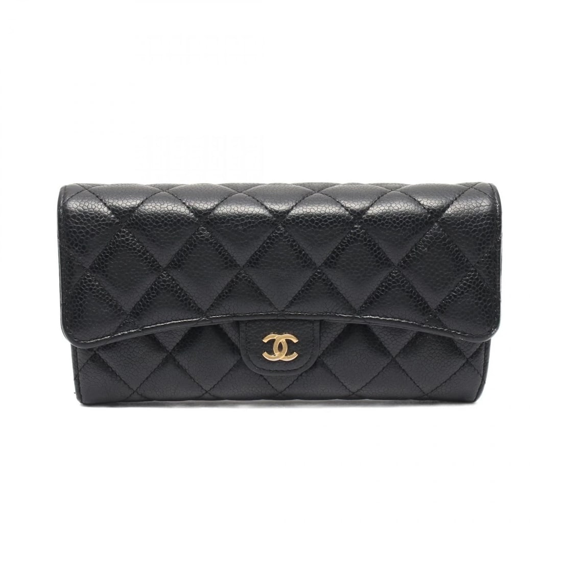 CHANEL MATELASSE BIFOLD PURSE WALLET: CHANEL Matelasse Bifold Purse Wallet Brand: CHANEL Type/Style: Bifoldpurse Material: Grained Calfskin leather Color: Black?ish colors Size: H:10.5cm x W:19.5cmx D:4cm (H:4.1" x W:7.7"x D:1.6) Acce