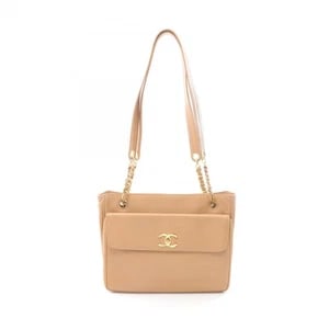 CHANEL COCO MARK SHOULDER TOTE BAG: CHANEL COCO Mark Shoulder Tote Bag Brand: CHANEL Type/Style: Tote Bag Material: Grained Calfskin leather Color: Beige?ish colors Size: H:26cm x W:31cm x D:6.5cm (H:10.2" x W:12.2" x D:2.6")