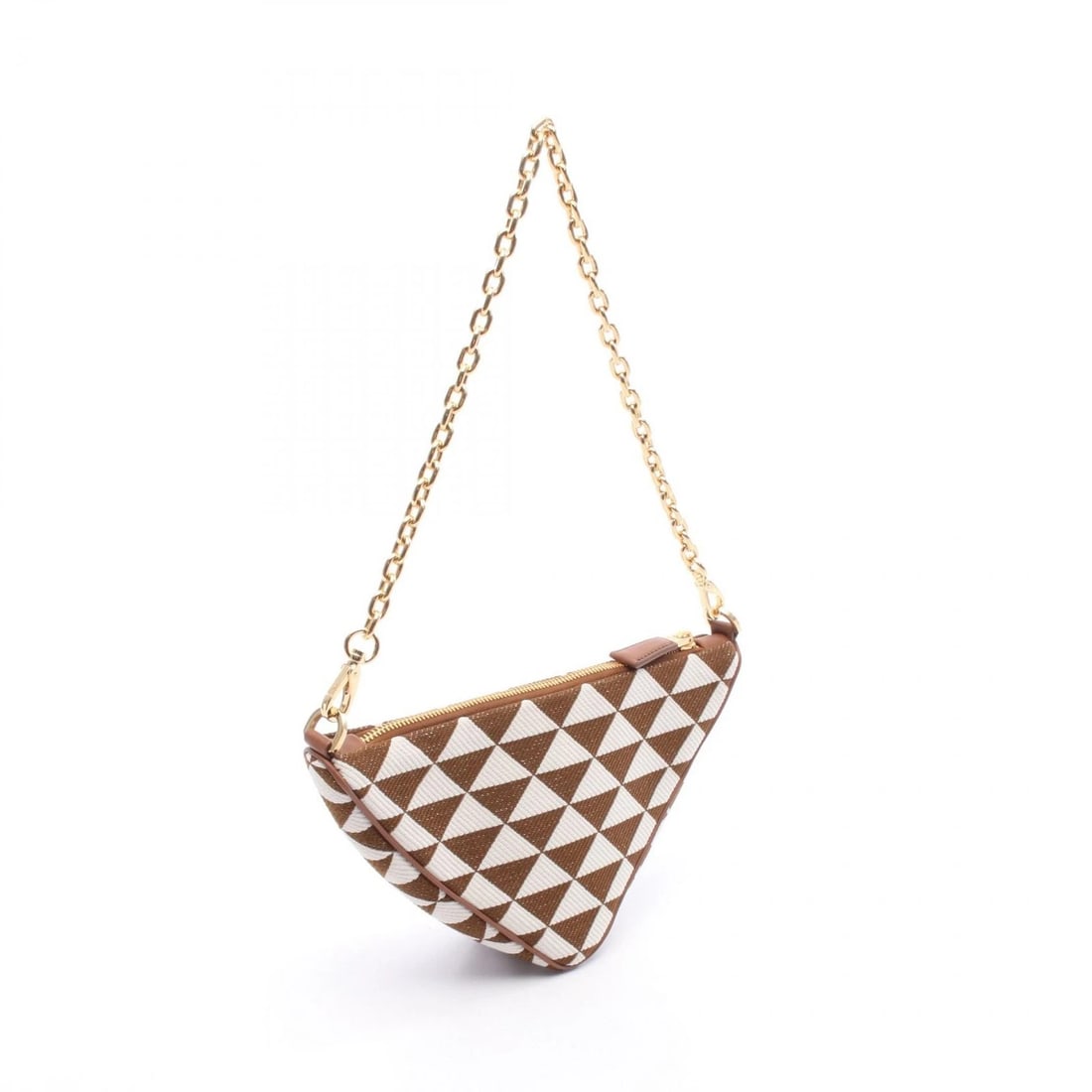 PRADA TRIANGLE 2WAY CHAIN SHOULDER BAG - 2
