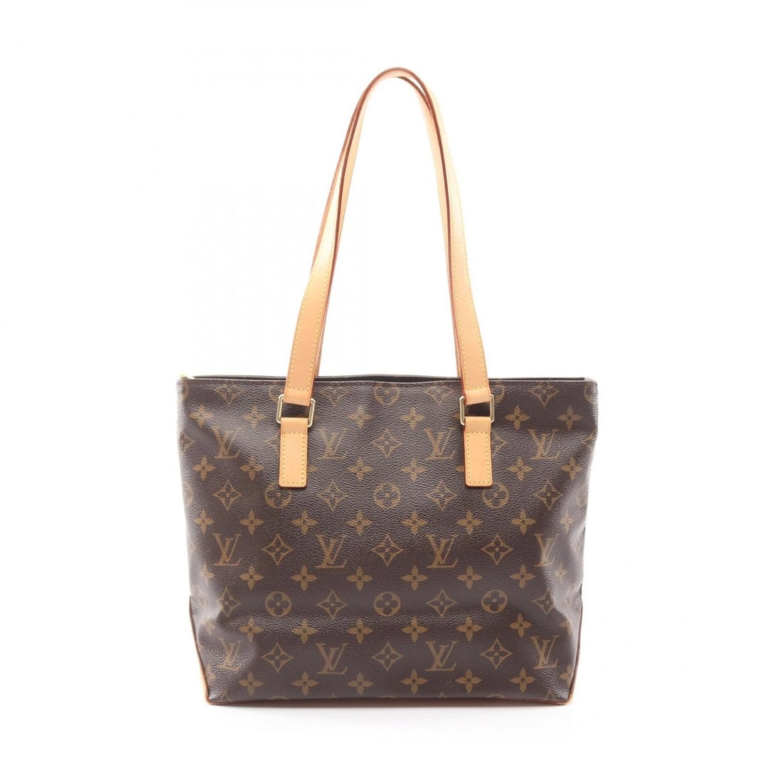 LOUIS VUITTON CABAS PIANO SHOULDER BAG: LOUIS VUITTON Cabas piano Shoulder Bag Brand: LOUIS VUITTON Type/Style: Shoulder Bag Material: Monogram ? PVC coated canvas ? leather Color: Brown?ish colors Size: H:24.5cm x W:27cm x D:12cm (H:9.6" x