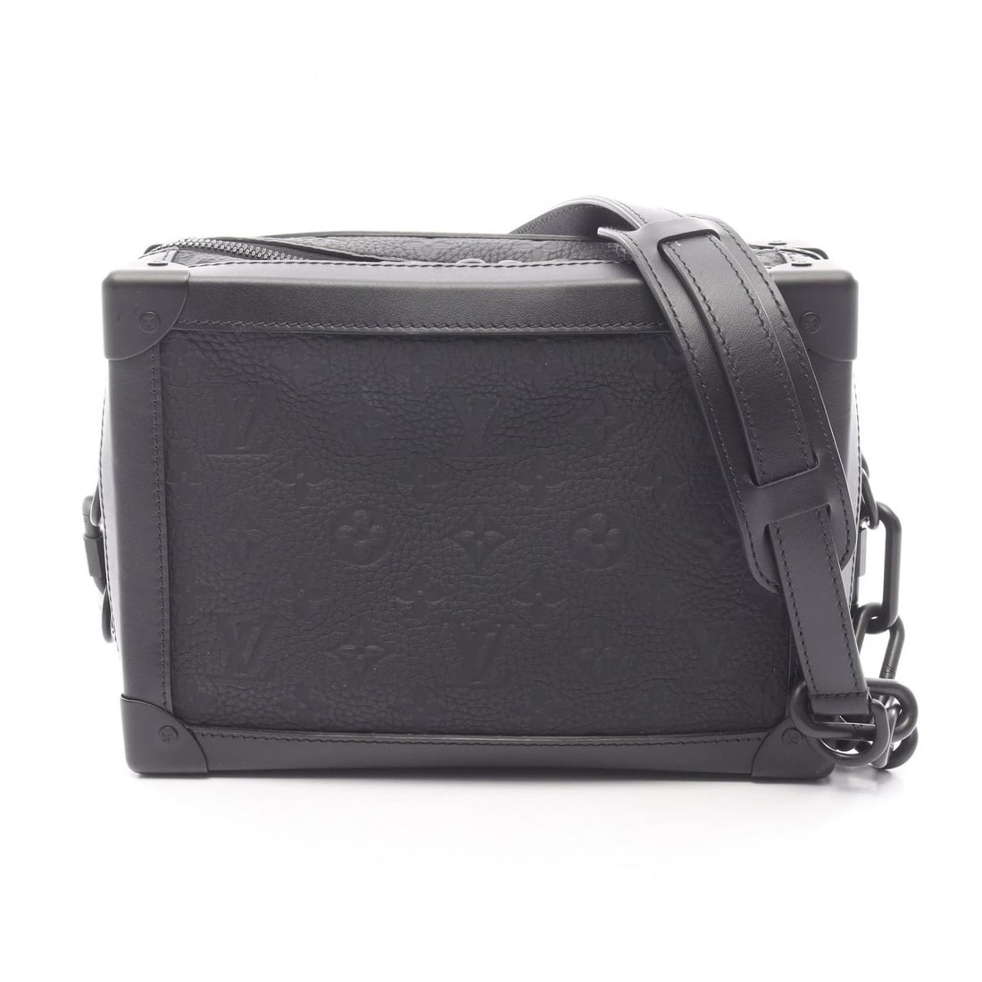 LOUIS VUITTON SOFT TRUNK SHOULDER CROSSBODY BAG: LOUIS VUITTON Soft Trunk Shoulder crossbody Bag Brand: LOUIS VUITTON Type/Style: Shoulder Bag Material: Monogram / Taurillon Clemence leather ? leather Color: Black / Black?ish colors Size: H:17.5cm x
