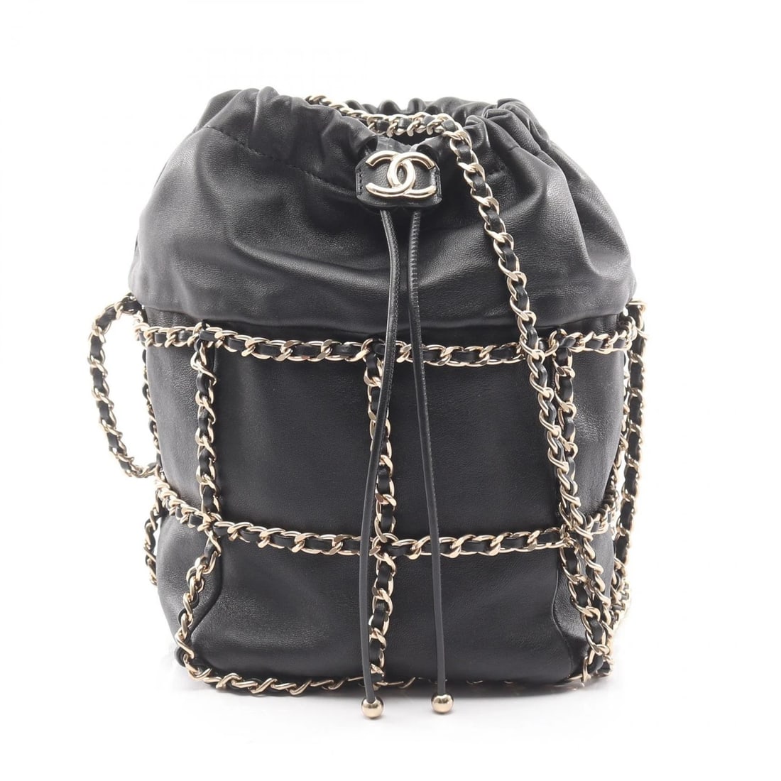 CHANEL COCO MARK SHOULDER BAG: CHANEL COCO Mark Shoulder Bag Brand: CHANEL Type/Style: Shoulder Bag Material: Lambskin (sheep leather) Color: Black?ish colors Size: H:20cm x W:14cm x D:14cm (H:7.9" x W:5.5" x D:5.5") Accessorie