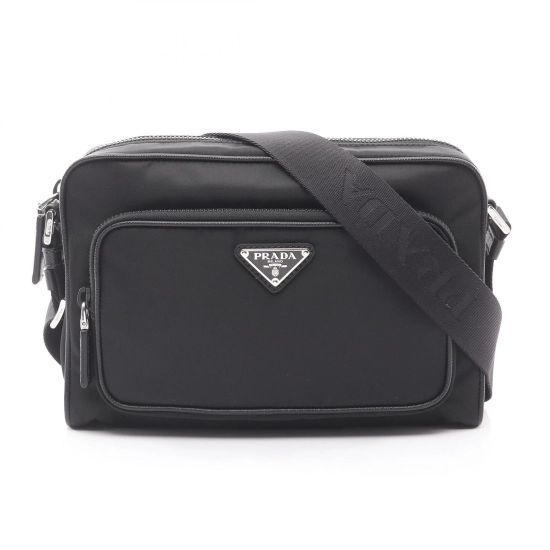 PRADA TESSUTO+SAFFIAN SHOULDER CROSSBODY BAG (1 of 2)
