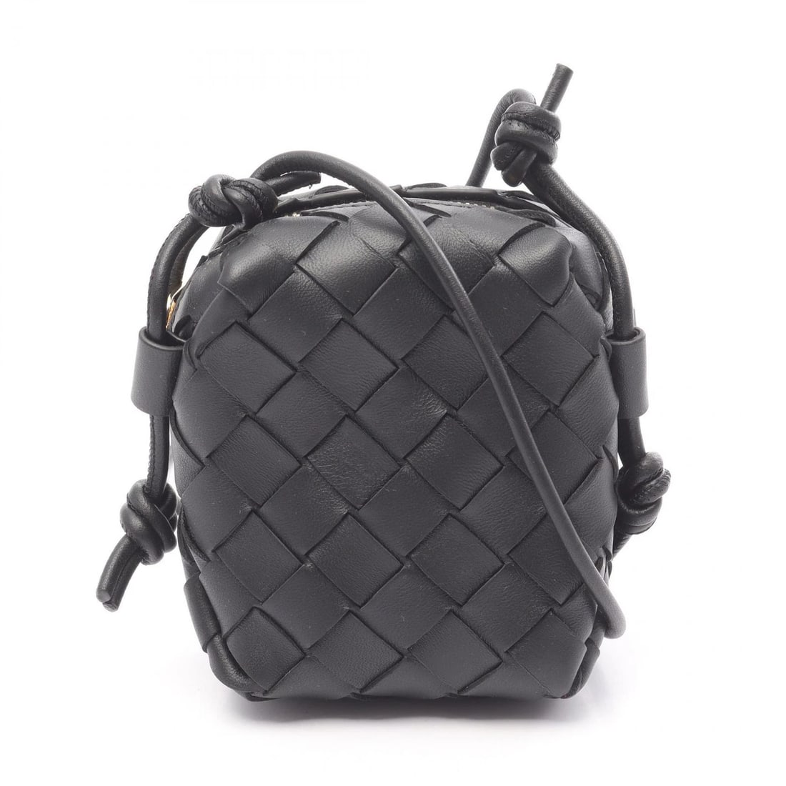 BOTTEGA VENETA INTRECCIATO MICRO CROSSBODY SHOULDER BAG: BOTTEGA VENETA Intrecciato Micro Crossbody Shoulder Bag Brand: BOTTEGA VENETA Type/Style: Shoulder Bag Material: leather Color: Black?ish colors Size: H:11cm x W:8cm x D:4.5cm (H:4.3" x W:3.1" x D:1.8