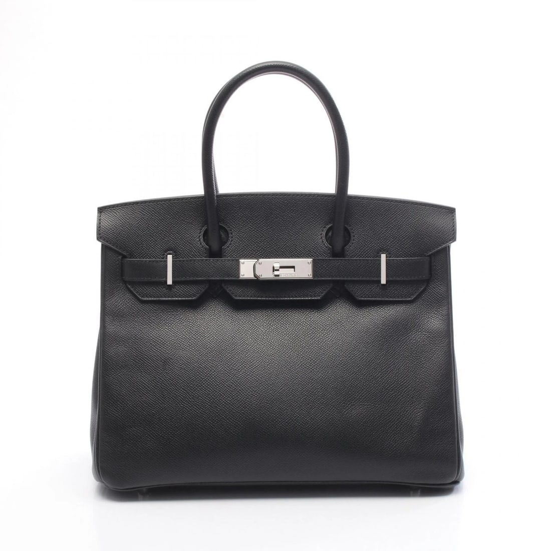 HERMES BIRKIN 30 HANDBAG K EPSOM LEATHER BLACK: HERMES Birkin 30 Handbag K Epsom leather Black Brand: HERMES Type/Style: Handbag Material: Epsom ? leather ? Calfskin (cowhide) ? Epsom Color: Noir Black / Black?ish colors Size: (H:9.4" x W:11.8" x D