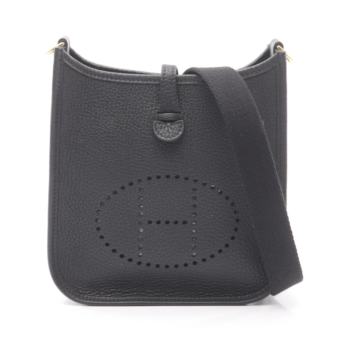 HERMES EVELYNE TPM AMAZON SHOULDER CROSSBODY BAG: HERMES Evelyne TPM Amazon Shoulder Crossbody Bag Brand: HERMES Type/Style: Shoulder Bag Material: Taurillon Clemence ? leather ? Taurillon Clemence Color: Black?ish colors Size: (H:7.1" x W:6.5" x D:2