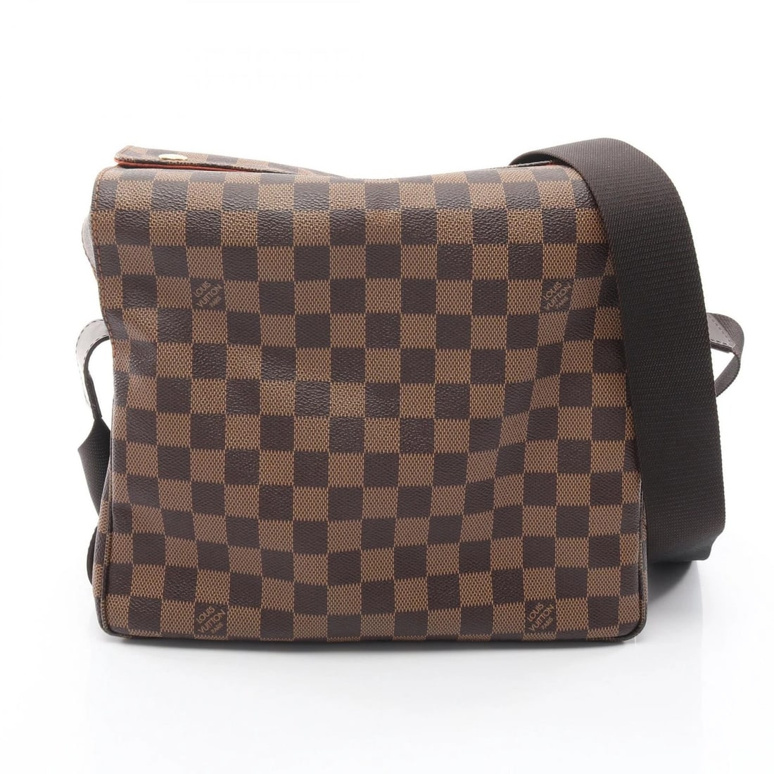 LOUIS VUITTON NAVIGLIO SHOULDER CROSSBODY MESSENGER BAG: LOUIS VUITTON Naviglio Shoulder crossbody messenger Bag Brand: LOUIS VUITTON Type/Style: Shoulder Bag Material: Damier ? PVC coated canvas ? leather Color: Ebene / Brown?ish colors Size: (H:9.4" x W:1