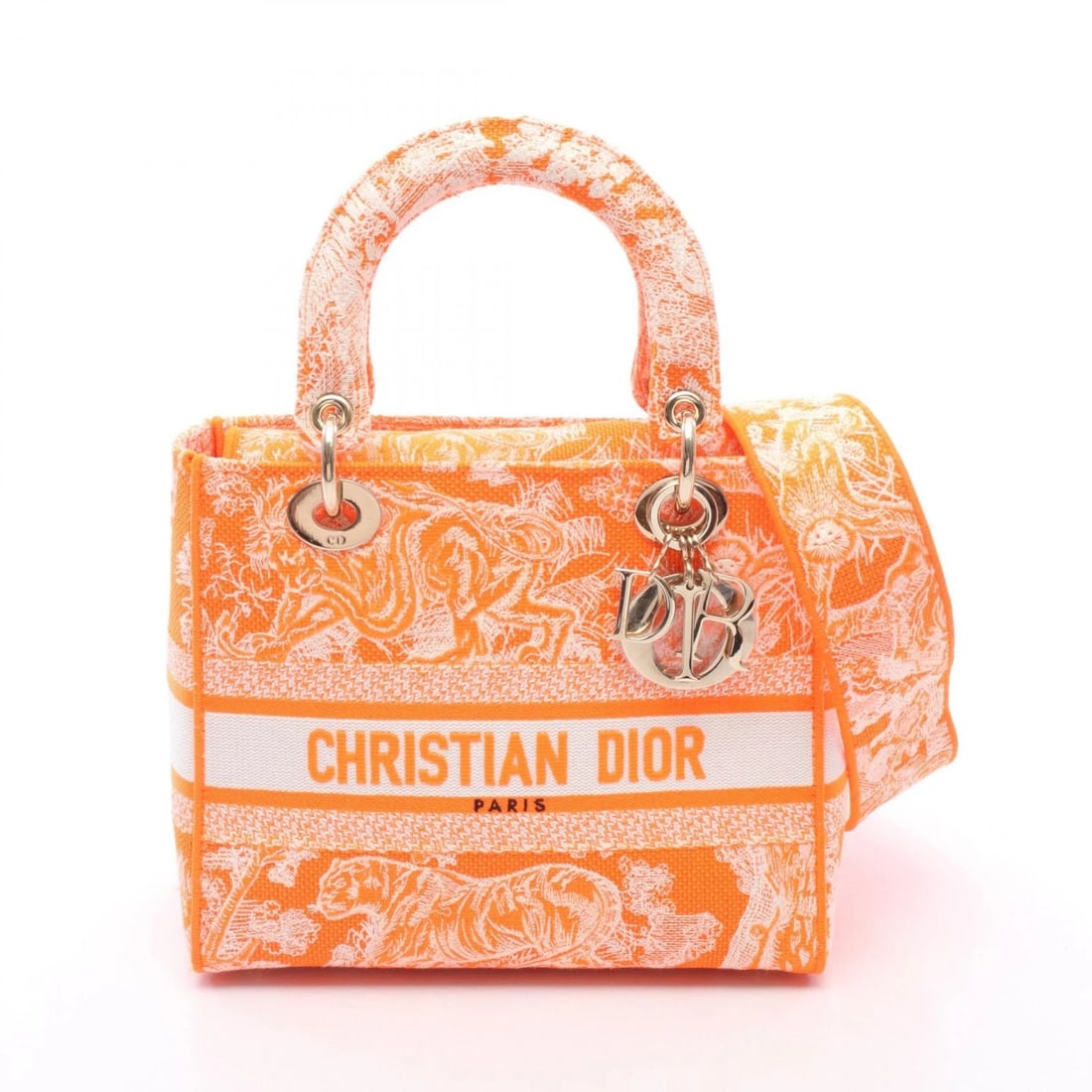 CHRISTIAN DIOR LADY D-LITE MEDIUM SHOULDER CROSSBODY TOTE HANDBAG (1 of 4)